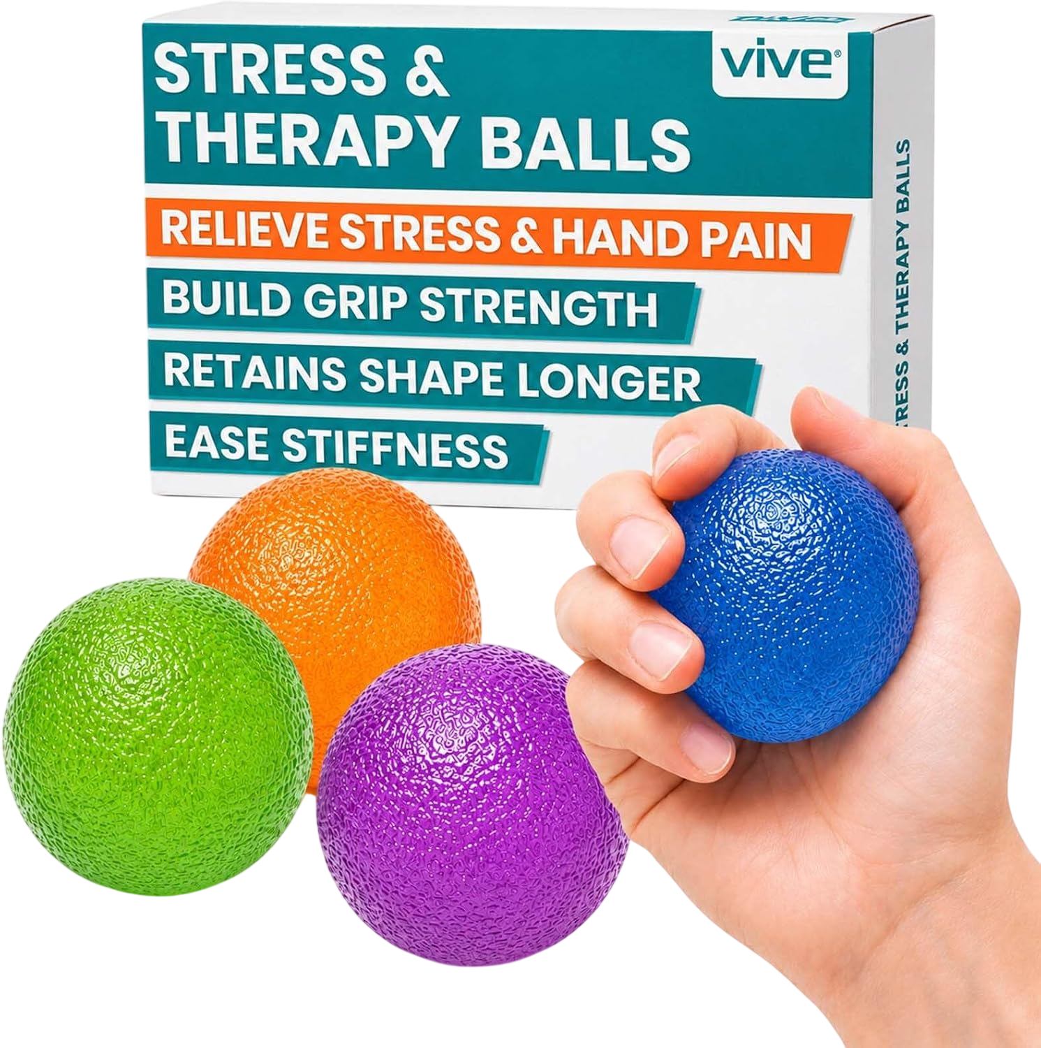 Vive Health Squeeze Balls for Hand Therapy
